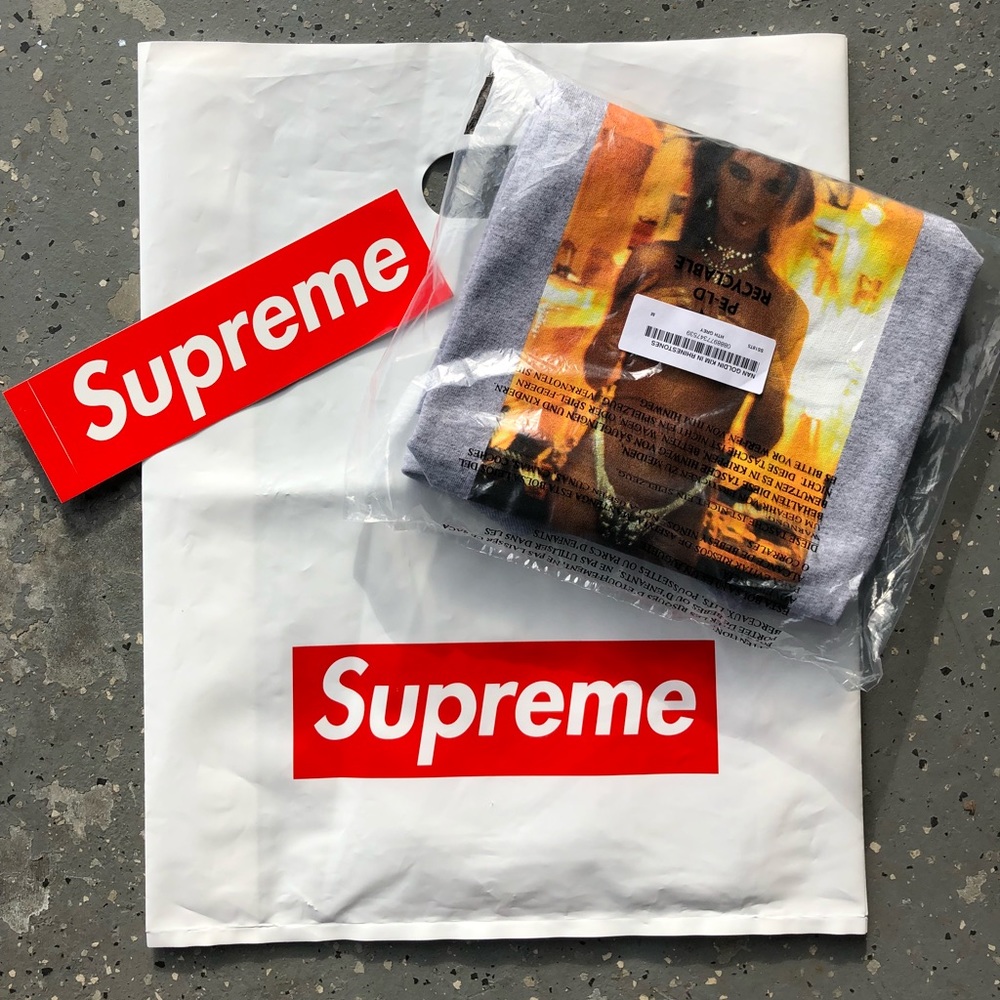 Supreme SS18 Nan Goldin in rhinestones